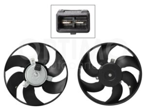 MMNV0251 MOTOVENTILADOR C/AIRE S/TOLVA 2PINES S/RES (VAGONETA 00-05/PICK-UP 00-09) (MOTOR/ASPA) POINTER 1.8L 98-09