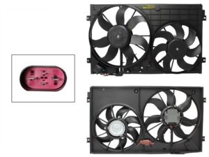 MMNV0402 MOTOVENTILADOR COMPLETO C/AIRE C/TOLVA 4PINES S/RESISTENCIA 1CONECTOR (MOTOR DC/2ASPAS) BORA 1.9L DIESEL 06-10