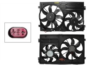MMNV0450 MOTOVENTILADOR COMPLETO C/AIRE C/TOLVA 4PINES S/RESISTENCIA 1CONECTOR (MOTOR DC/2ASPAS) BORA 2.5L GASOLINA 06-10