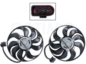 MMNV1351 MOTOVENTILADOR P/AIRE ACONDICIONADO S/TOLVA CHICA 2PINES S/RES (IBIZA-CORDOBA 03-12) (MOTOR/ASPA) LUPO/POLO 1.6L/2.0L 03-16