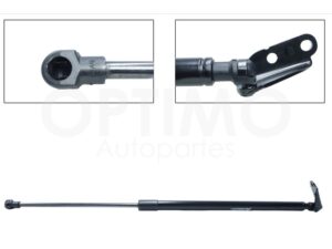 SFNN2202 AMORTIGUADOR CAJUELA IZQ C/BASE (L=58/CIL=34 CM) X-TRAIL 08-14
