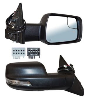 ELDPU19ER7 ESPEJO DODGE PU 19-25 RAM ELECT POROSO C/DESEMP C/SENSOR Y PUNTO CIEGO C/DIRECC C/LUZ INF 11 PINES DER