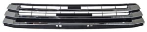 PADA365 PARRILLA DE DEFENSA CENTRAL TOYOTA HIGHLANDER 17-19 C/MOLDURA CROMADA S/HOYO P/CAMARA